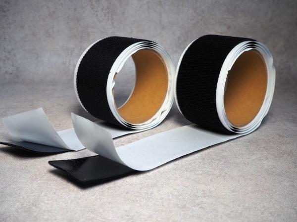 伸和　マジクロス　ハードタイプ　黒色　強力粘着付き　50mm幅×1m　A面+B面　1セット