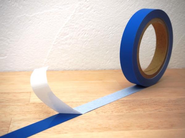 セキュリティテープ 青色 (非転写型・剥離紙付き)　20mm幅×20m巻　1本