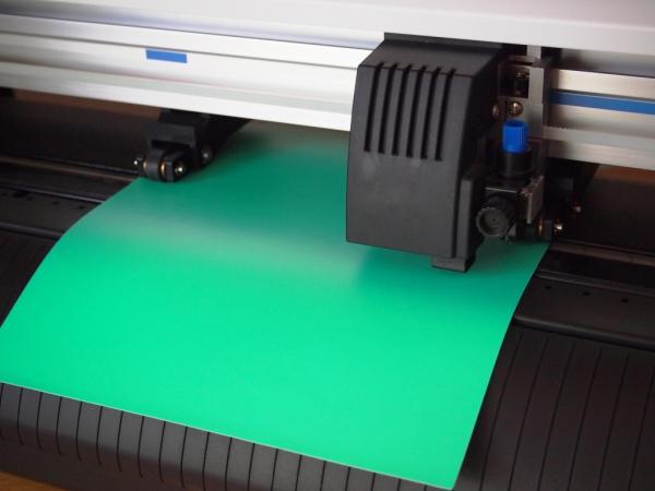 耐熱PVCマスキングテープ(剥離紙付き)　緑色　B502K　30cm幅×5m巻　1本