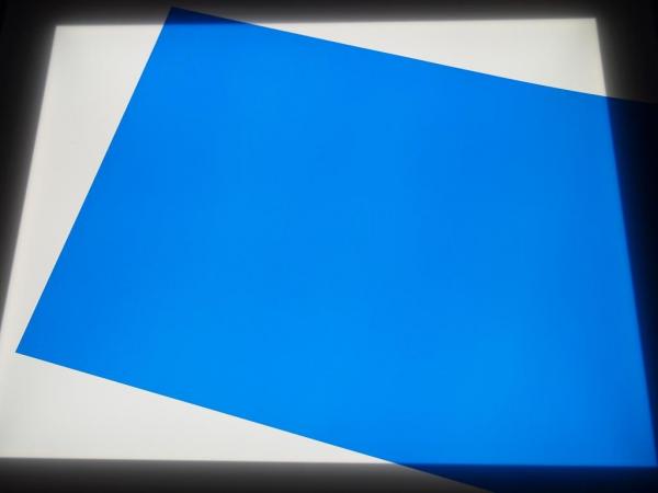 イノベクト　0.1mm厚 青色PETフィルム 粘着シート №5855　295mm×210mm　5枚