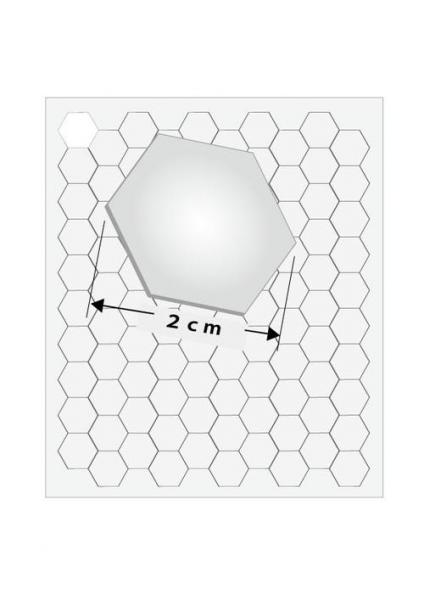 ポスター固定用シール(小) ～イージーパッチ～　六角形　100ケ/シート