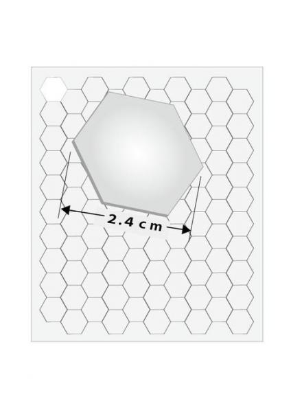 ポスター固定用シール(大) ～イージーパッチL～　六角形　100ケ/シート
